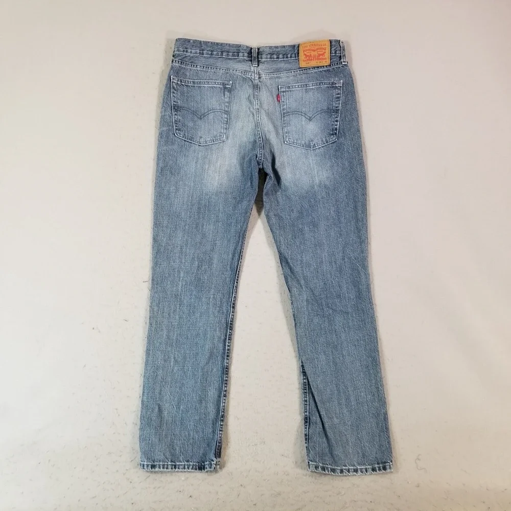 Levi's 514 jeans men's 36x32 regular fit straight blue denim pants